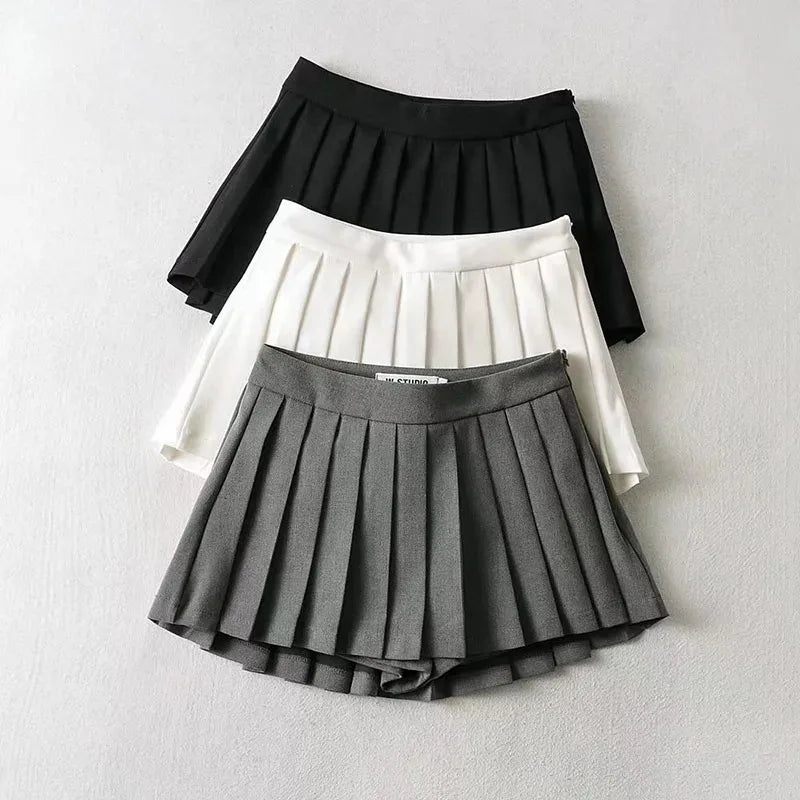 Summer Spice Pleated Mini Skirt
