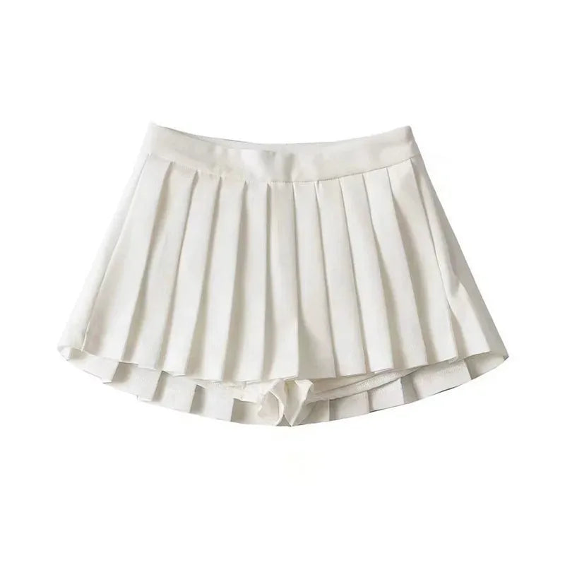 Summer Spice Pleated Mini Skirt