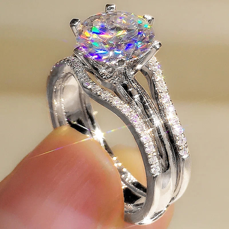 Rose Cubic Zirconia Ring