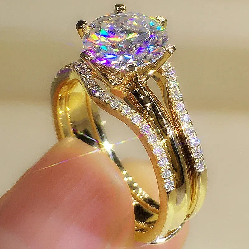 Rose Cubic Zirconia Ring