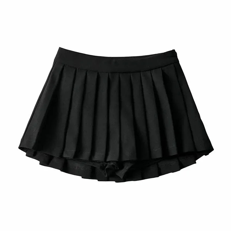 Summer Spice Pleated Mini Skirt